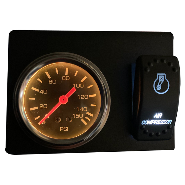 Bulldog Winch Air Pressure Gauge, Switch, and Mounting Bracket 42057